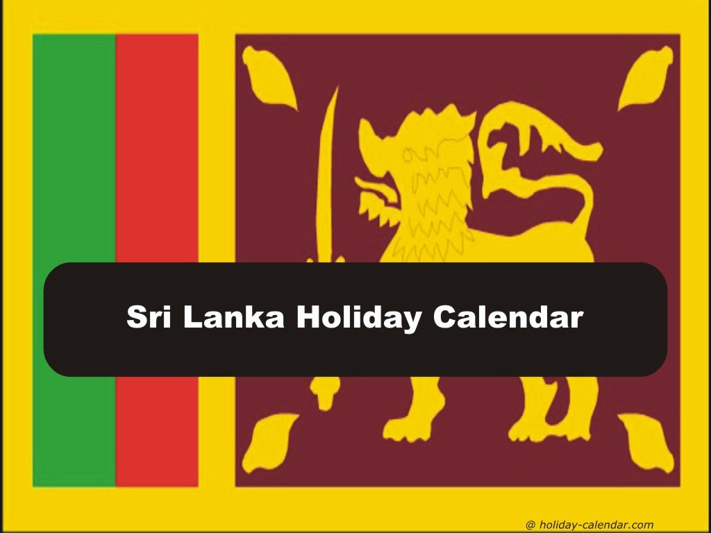 Public Holidays in Sri Lanka 2017