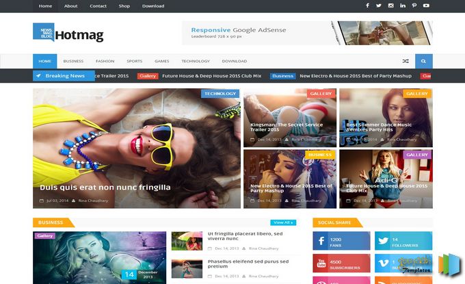 List of 2016 SEO Magazine Template for Blogger
