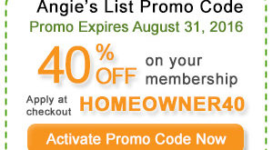 Angies list promo code 2016-2017