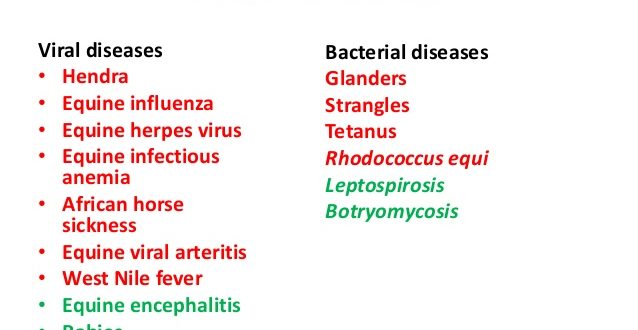 List of common Diseases
