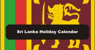 Public Holidays in Sri Lanka 2017