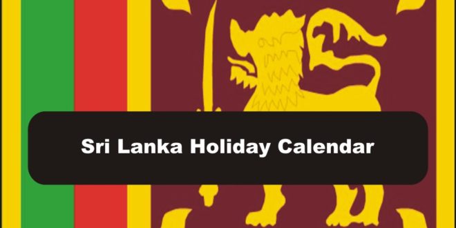 Public Holidays in Sri Lanka 2017