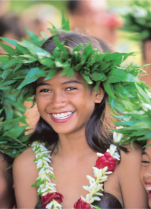 Beautiful girls in Kiribati