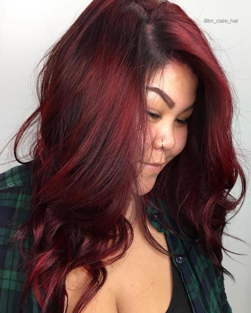 ruby red hairstyle