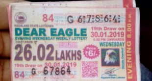 Nagaland Lottery Dear Eagle Results 06 November 2019 Today