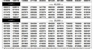 Thai Lottery result for 1 March 2020