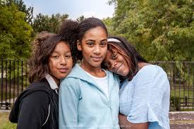 African American girls Skype